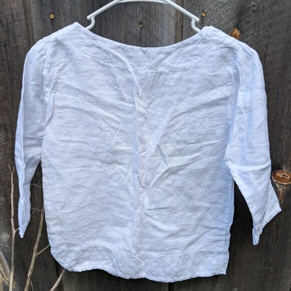 Luca Vanucci Linen Boho Top - Picture 4 of 7